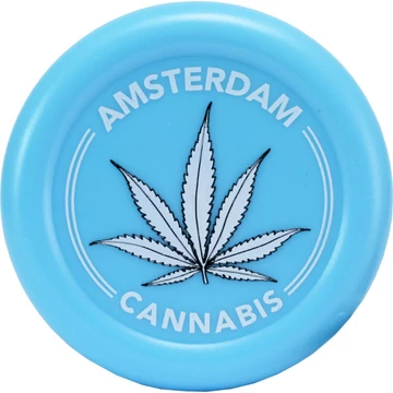 Műanyag dohányőrlő (Amsterdam Collection) Kék levél