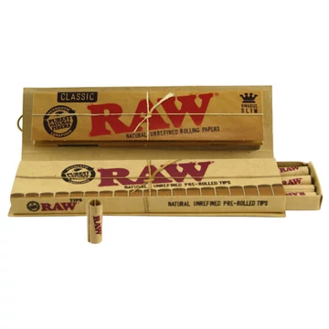 RAW Slim+prerolled filter (Connoisseur Masterpiece)